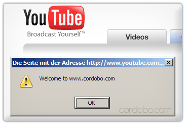 Youtube XSS vulnerability